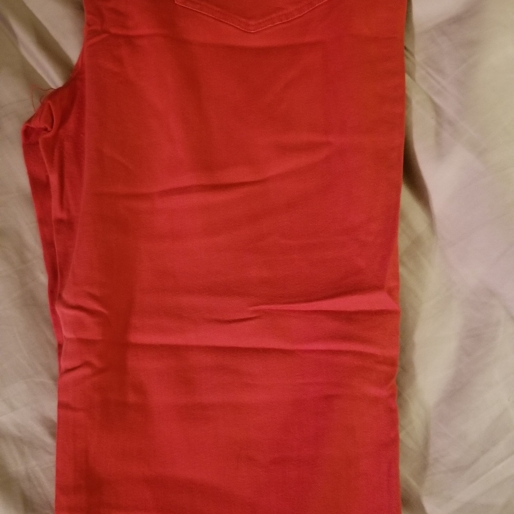 Red hot boot cut pants